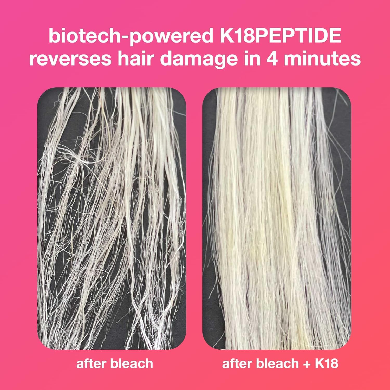 "K18 Leave-In Repair Hair Mask Treatment to Repair Dry or Damaged Hair, 4 Minutes to Reverse Hair Damage from Bleach, Color - Image 3