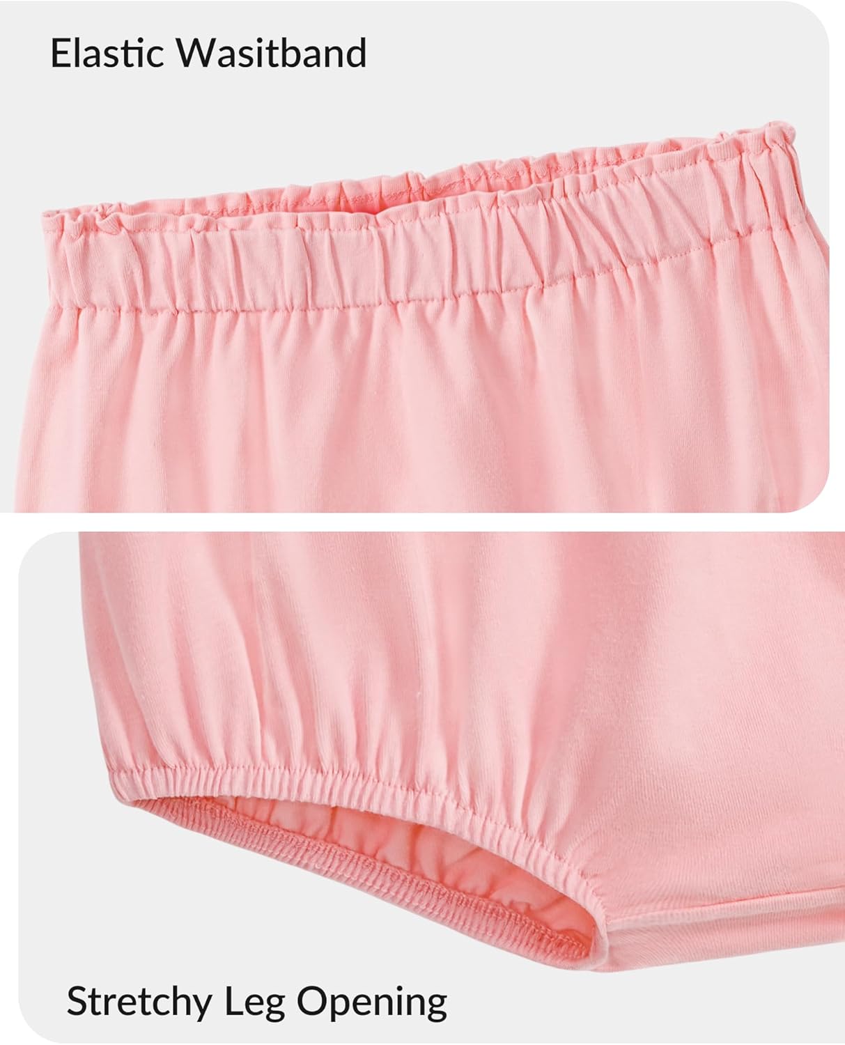 3 Pack Baby Bloomers for Girls Boys Diaper Covers Shorts Elastic Soft Clothes Size 6-24 Months - Image 7