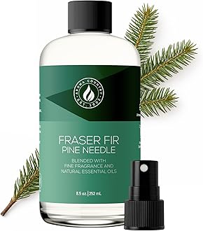 - Aroma Country Fraser Fir Christmas Tree Diffuser Oil - Luxury Essential Oils for Diffuser Refill & Air Freshener Room Spray - Natural Home Fragrance, Pine Needle Scented Oil for Diffusers (8.5 Fl. oz)