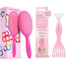Framar Detangling Brush for Curly Hair Hair Brushes for Women Detangler - Premium Hair Brush Cleaner Tool Hairbrush Cleaner Tool