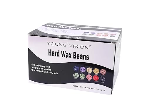 Miniatura 8 de YOUNG VISION Cuentas de cera dura para depilación, 2.2 libras, 35.27 oz de repuesto para pieles sensibles, rostro, brasileño, bikini, cuerpo, granos