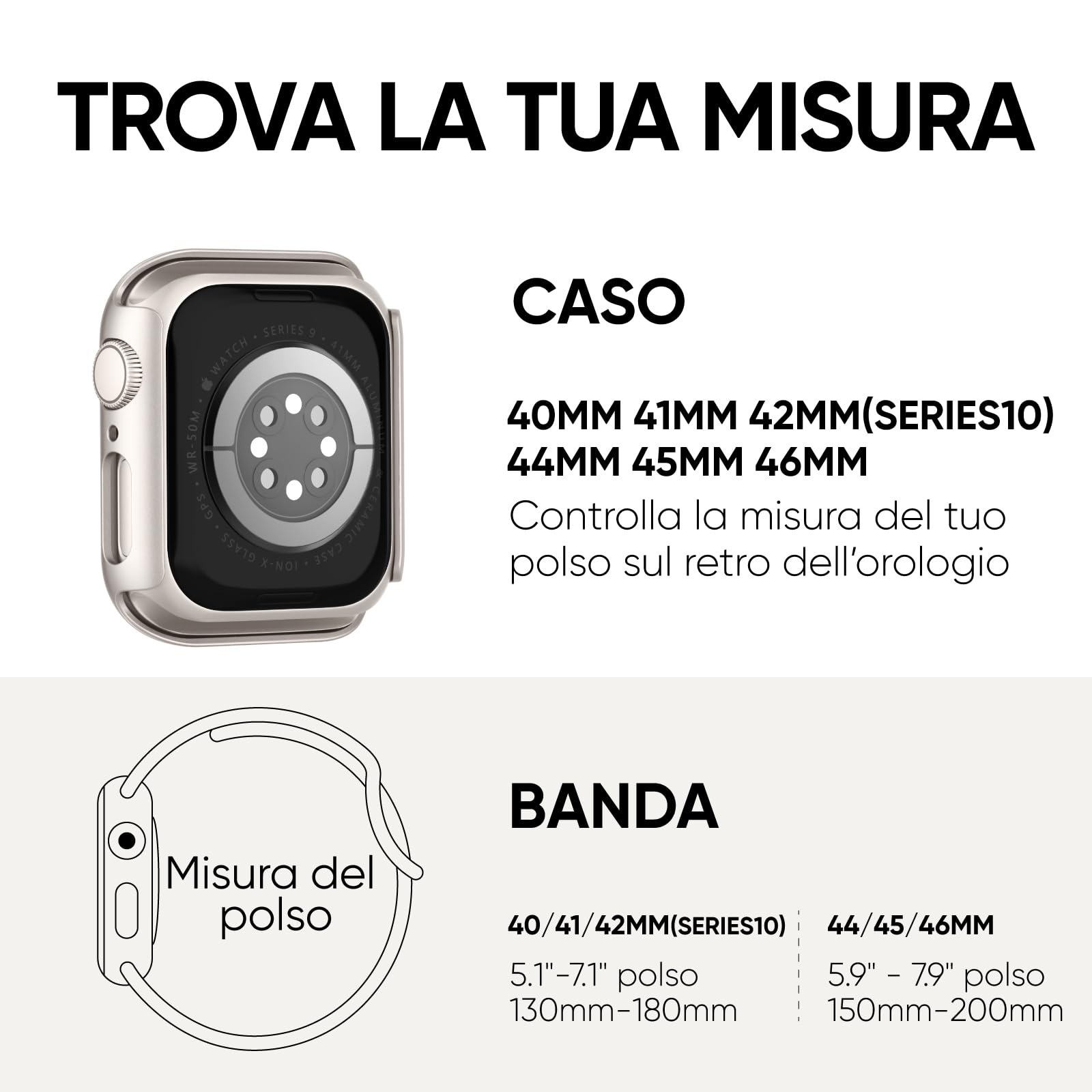 Raradev 3-in-1 per Cinturini Apple Watch 41mm con Custodia e Proteggi Schermo, Cinturino Sportivo in Silicone e Cover Protettiva con Vetro Temperato 9H per iWatch Serie 9/8/7, Galassia