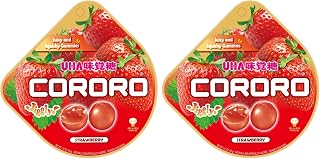 UHA Mikakuto Cororo Strawberry, 1.41 Oz (Pack of 2)
