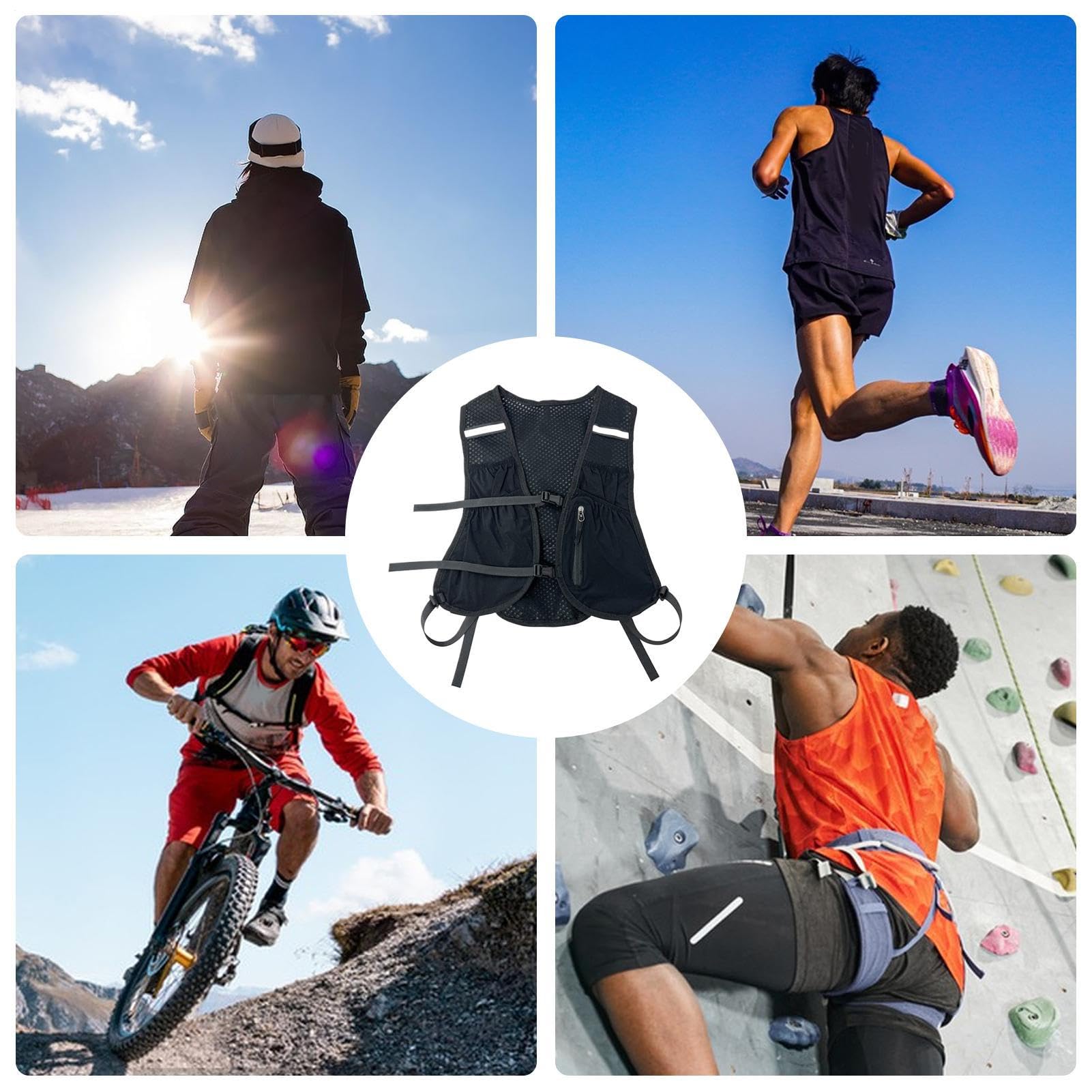 Kamizelka Biegowa Dla M? ?czyzn - Plecak z B?on? Wodn? do Joggingu | Plecako-Kamizelki Do Aktywno?ci Zewn?trz Sport Turystyka Bieganie Trekking Rower Fitness