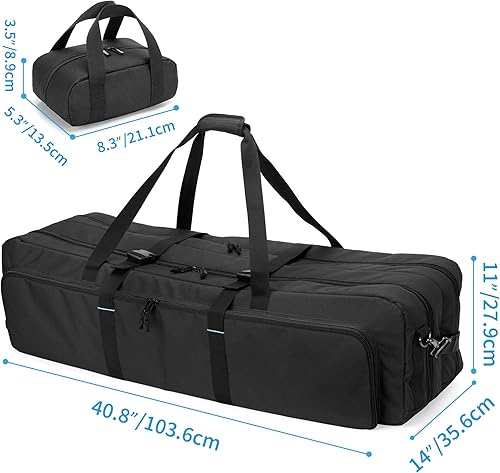 Miniatura 7 de samdew Funda para telescopio, bolsa de telescopio de doble capa para almacenamiento de telescopios astronómicos, funda acolchada de transporte para