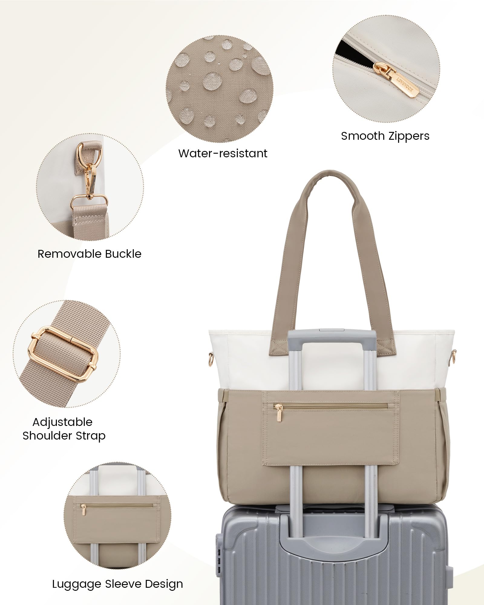 LOVEVOOK Borsa tote per laptop da donna
