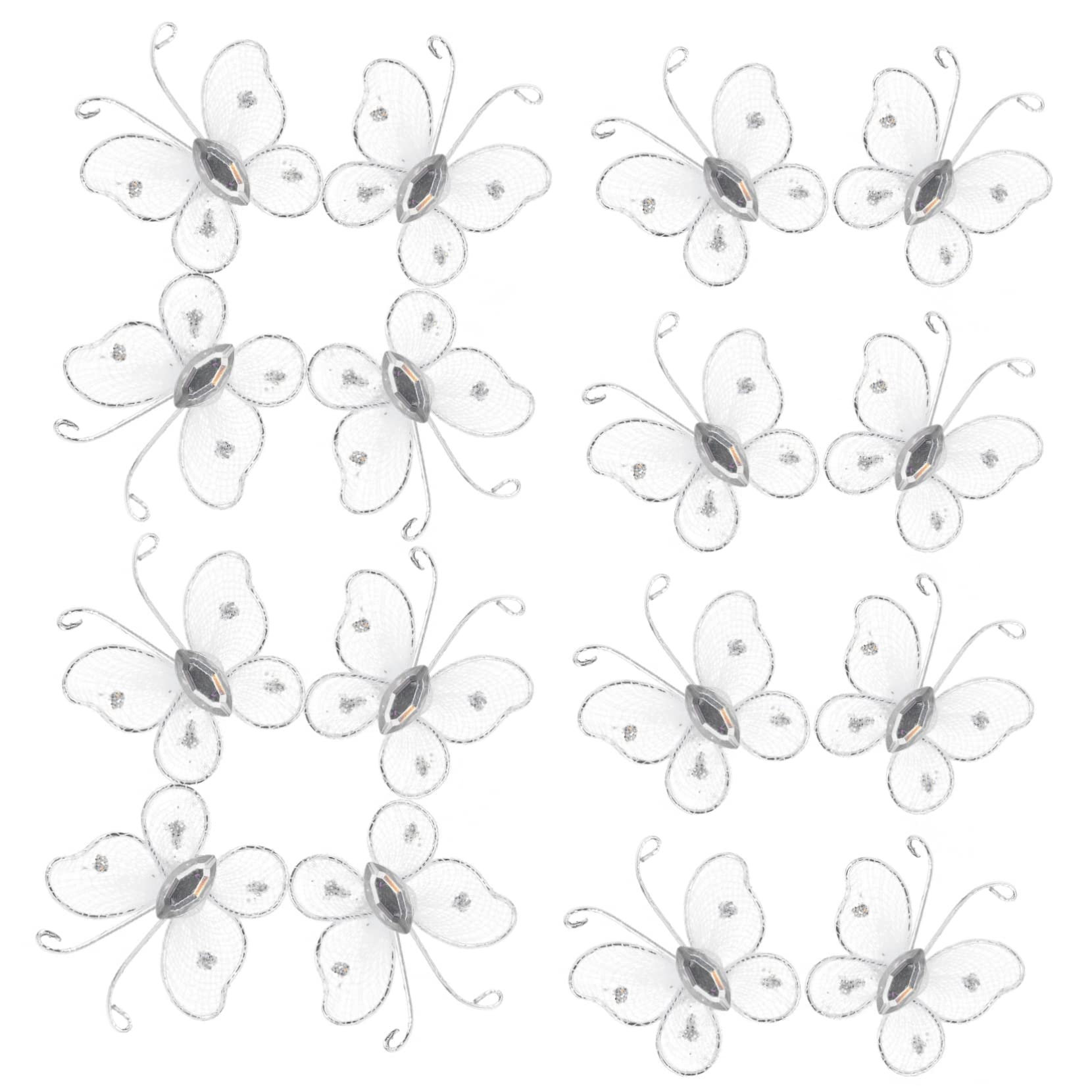 DECHOUS 250stücke Netz-mesh Butterflies Dekoration Für Hochzeit Bastelarbeiten Und Wohnraum Elegante Lebendige Schmetterlinge Für Kreative Anlässe Und Stimmungsvolle Räume