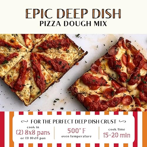 Miniatura 2 de Urban Slicer Pizza Worx - Masa de pizza Epic Deep Dish - Kit para hacer pizza en casa para una auténtica corteza abundante - Bolsas de 13.2 onzas -