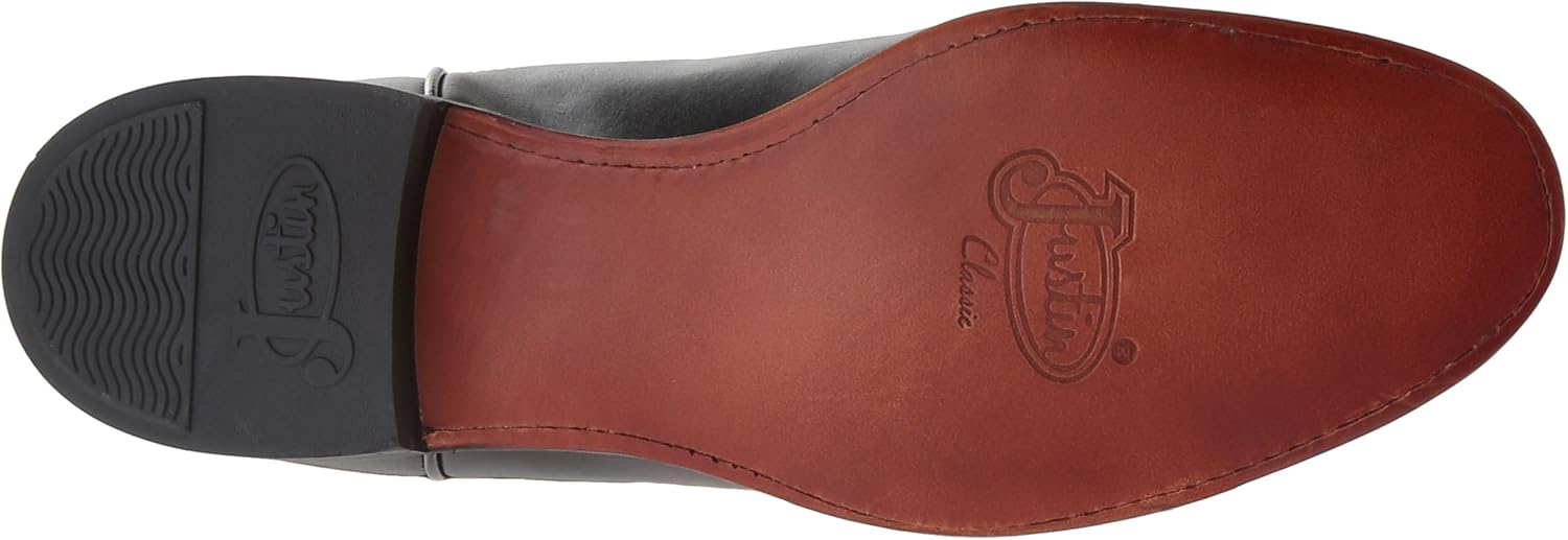 Justin Jackson 10" Roper Cowboy Boots for Men - Round Toe Full-Grain Leather Upper, J-Flex Comfort System, and Hand-Nailed Leather Outsole - Image 4