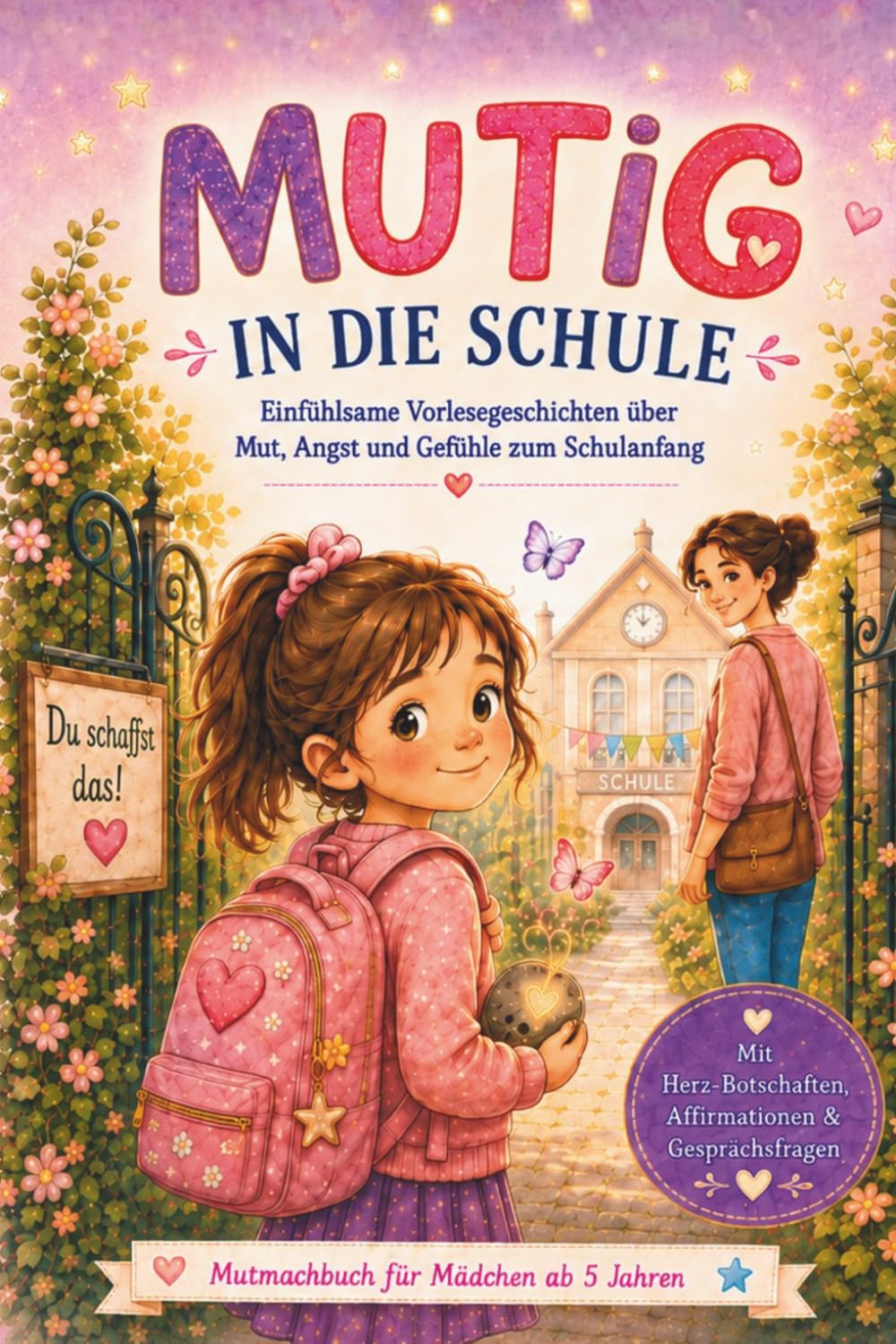 Mutig in die Schule: Einfühlsame Vorlesegeschichten über Mut, Angst und Gefühle zum Schulanfang – Mutmachbuch für Mädchen ab 5 Jahren