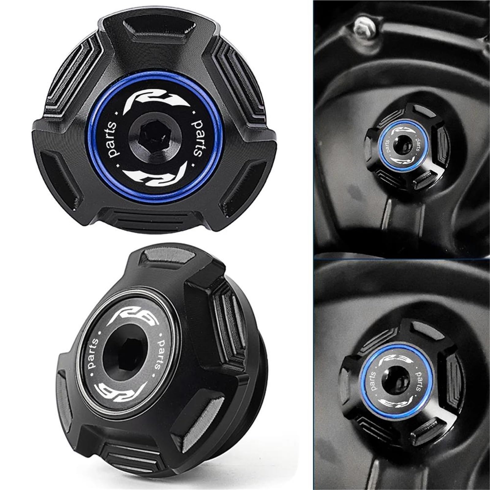 Tapón De Llenado Aceite Motor Aluminio para Motocicletas para Yam&AHA YZF R1 R3 R6 R7 R25 R125 YZF-R1 YZF-R3 YZF-R6 YZF-R7(I)