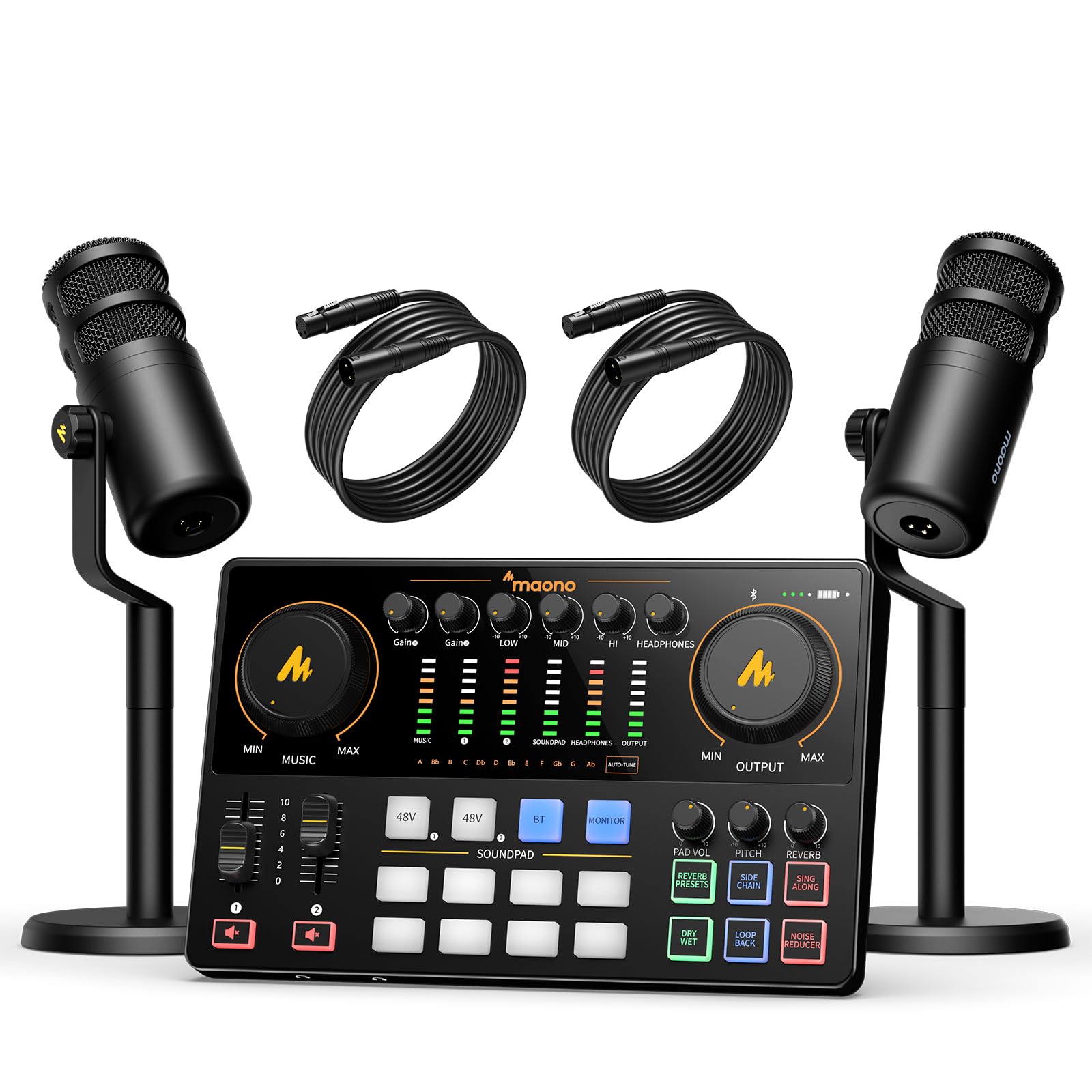 Amazon.com: MAONO Podcast Equipment Bundle for 2: Audio Interface