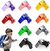 10 Pack Whistle Set - Referee Whistle with Lanyard, Sports Whistle, Football Whistle & Dog Training Whistle for Coaches, Officials, Athletes & Pet Trainers