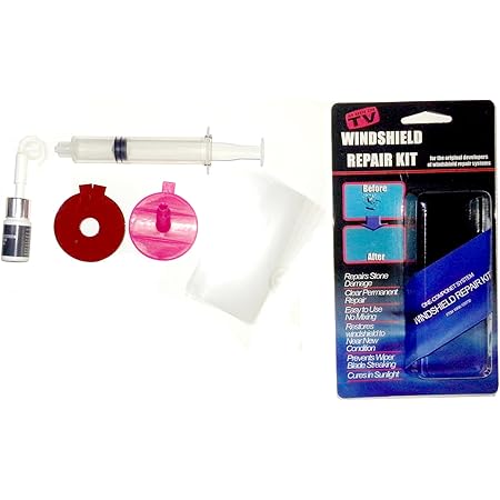 Amazon ひび割れ補修 フロントガラス リペア キット ２ヶ所分 飛び石 傷 修理 穴埋め 修復 Mi Rep01 ウィンドウ用ツール 車 バイク