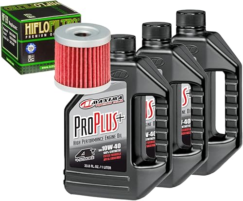 Kit de cambio de aceite para Suzuki 2005 Lt-Z400 QuadSport Z sintético 10W-40