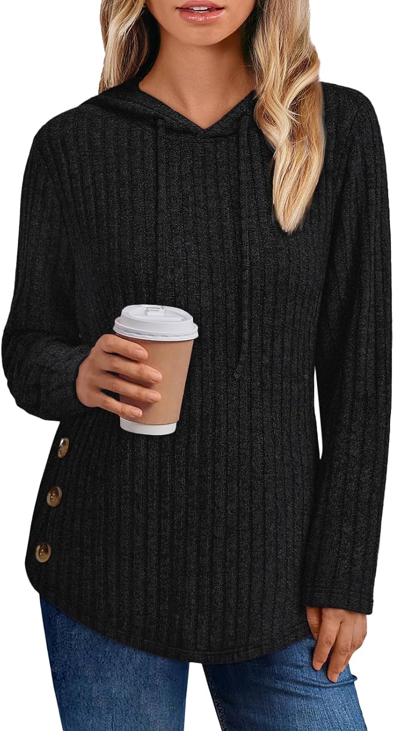 Trendy Queen Womens Hoodies Long Sleeve Sweaters Fall Fashion Pullover Sweatshirts Tunic Tops Winter Clothes Outfits 2025