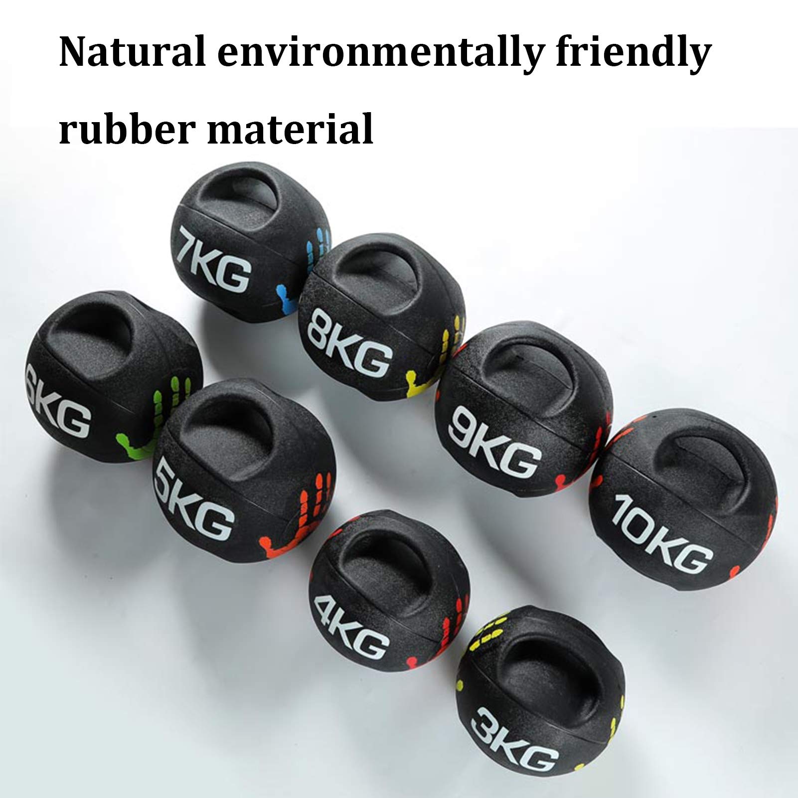 Palla mediche HUA Palla di Medicina per Fitness Adulto, Casa Palestra Centrale di Allenamento per Esercizi per L'allenamento, per L'allenamento di Equilibrio, 8 Pesi (Size : 5kg)