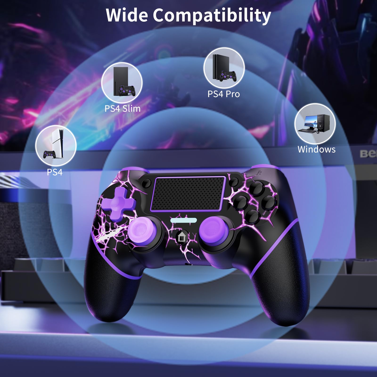 Reddening Mando inalámbrico para PS4