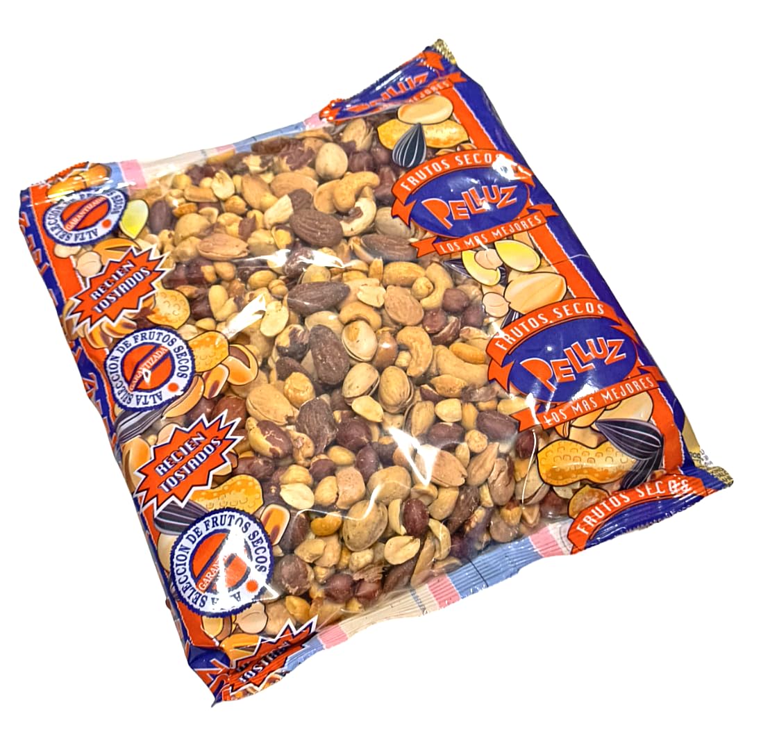 Frutos Secos Tostados sin Sal 1Kg - Mix Tostado sin Sal - Coctel Tostado sin Sal - Cocktail Tostado sin Sal - Revuelto Tostado sin Sal - Pelluz