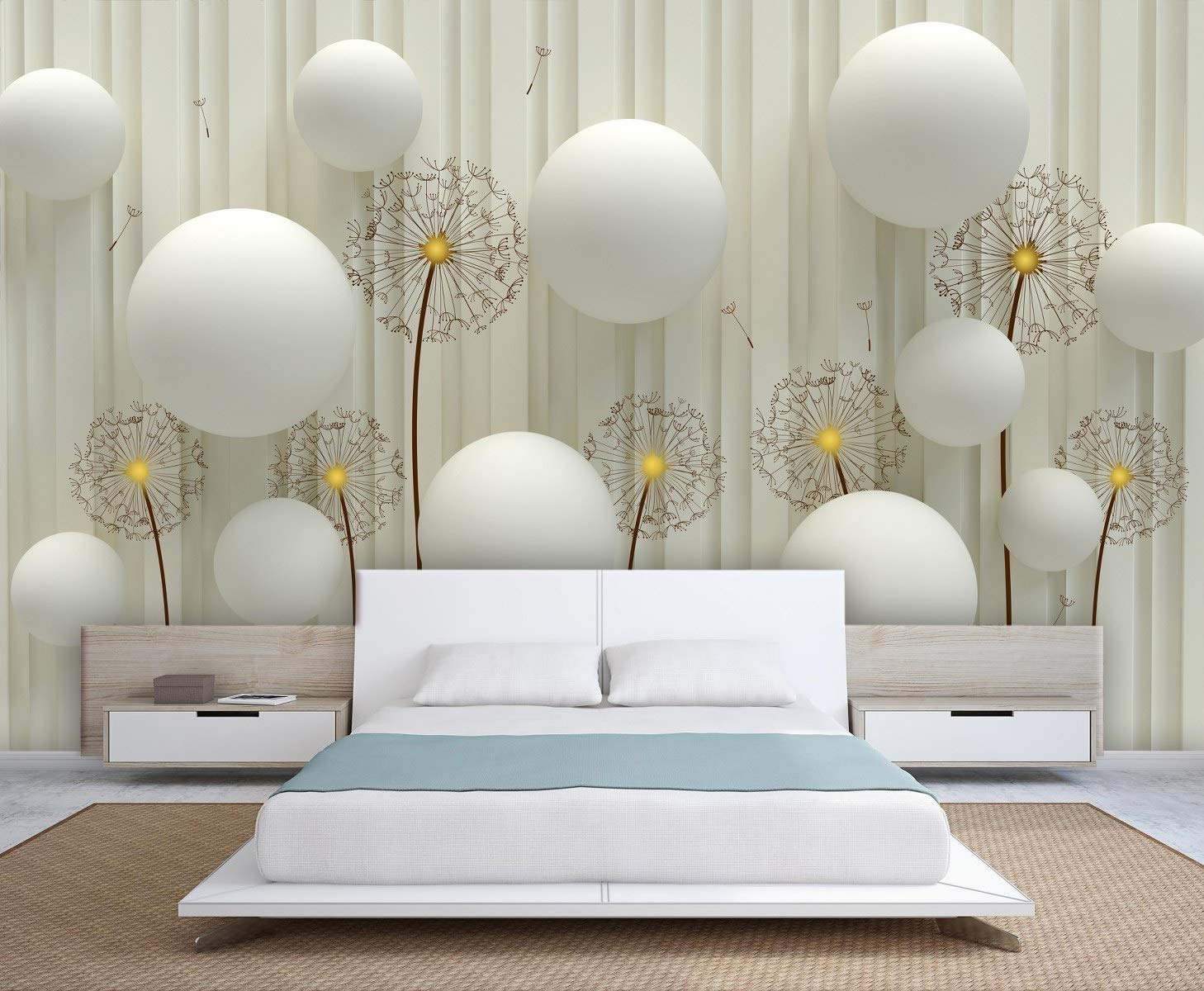 999Store 3D Print Latest Door Living Room Bed Room Home Hall Wall Stickers Sheet roll Floral Flower Black Flowers and White Balls wallpaper for walls bedroom 3d flower ( Vinyl Self Adhesive 60X48 Inches ) NonW540297 (B07P8MZC4V) Amazon Price History, Amazon Price Tracker