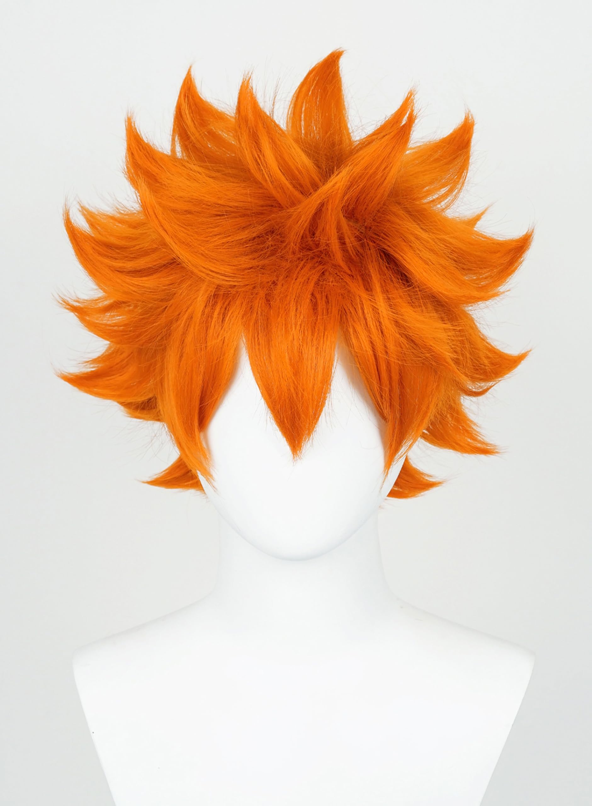 OSIAS Shoyo Hinata Wig Orange Fluffy Short Synthetic Heat Resistant Hair - Image 2