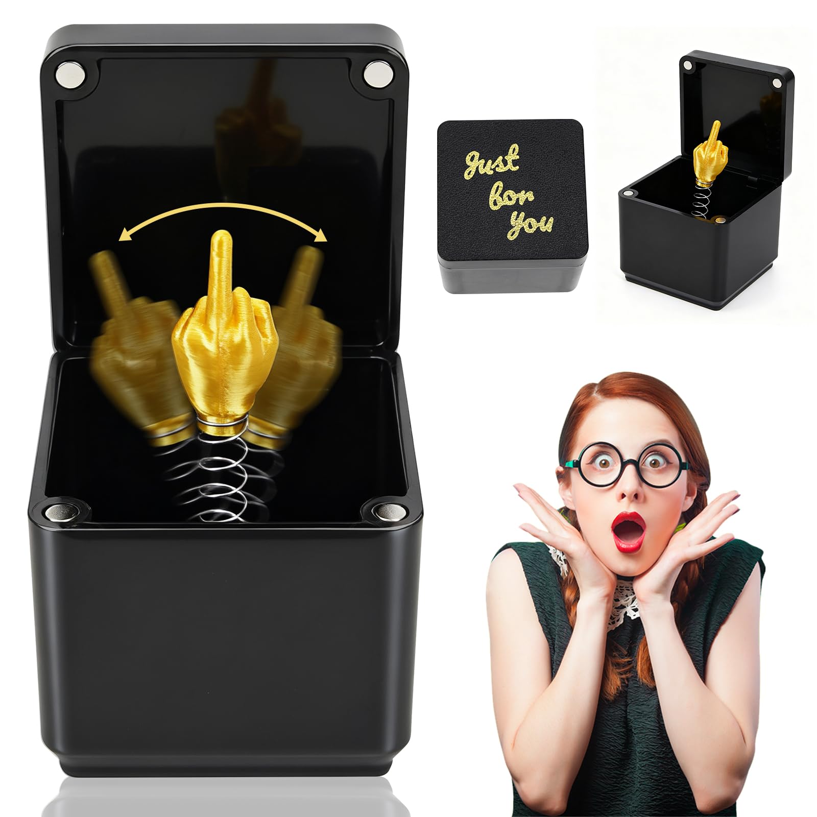 Scatola Regalo a Sorpresa con Dito Medio, Middle Finger Surprise Gift