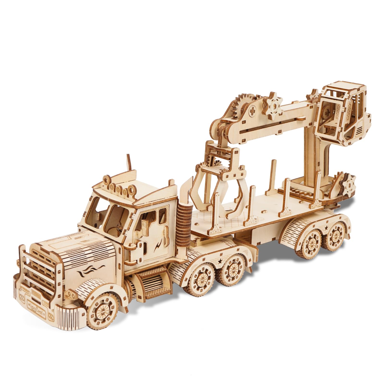 Amazon | Hallisun 3D木製パズル トラッククレーン 立体パズル ウッド