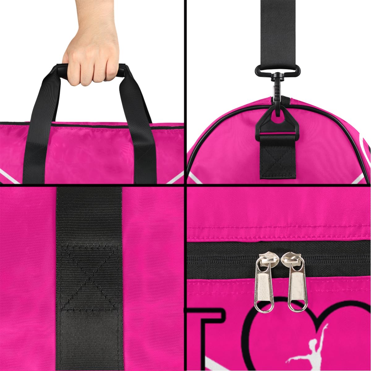 Personalisierte Sporttasche für Jungen und Herren, benutzerdefinierte Sport-Reisetasche mit Schuhfach, maßgeschneiderte Mädchen-Tanztasche, Wochenend-Übernachtungstasche für Frauen, Kinder,