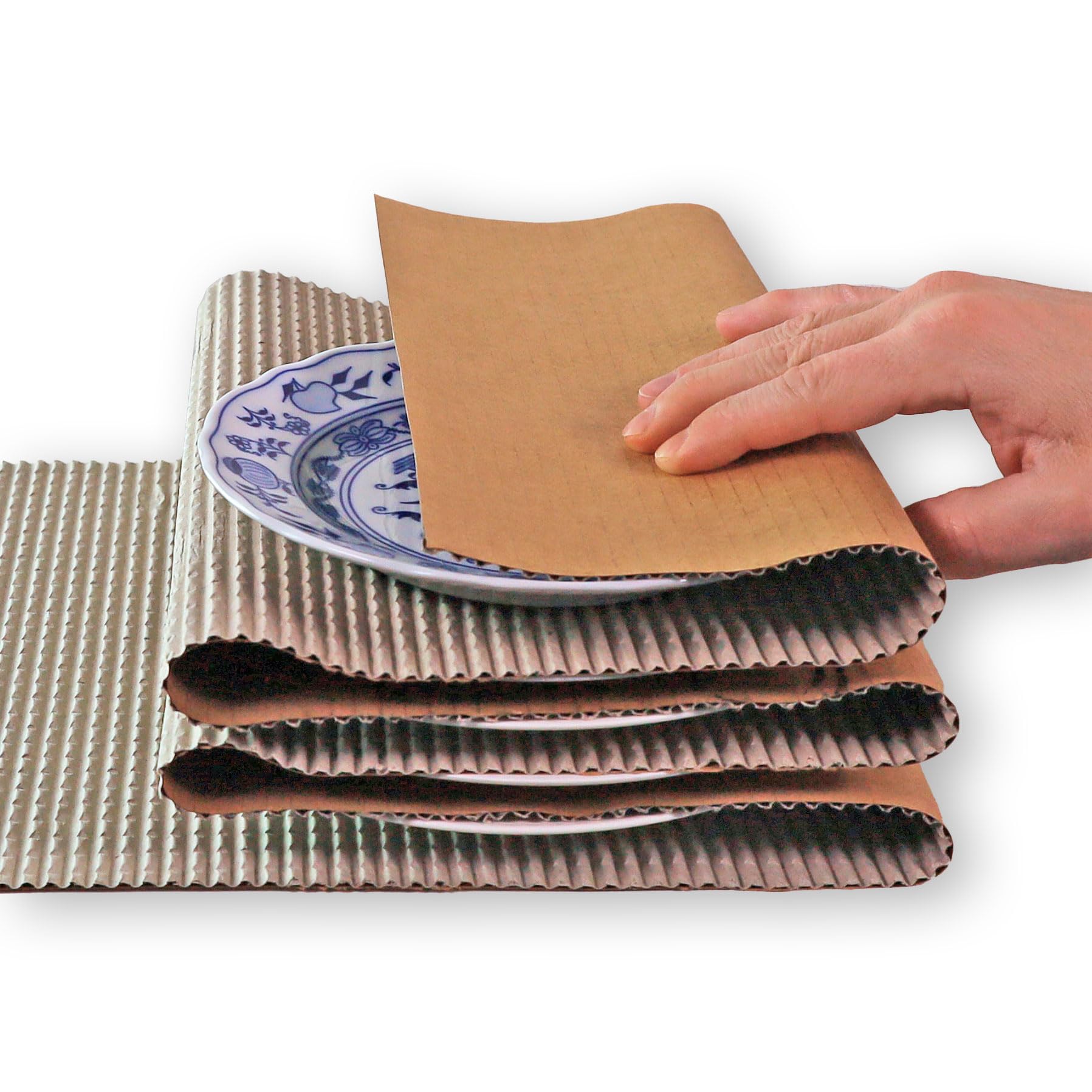 1 Rolle Rollenwellpappe stark | Breite: 60cm | Länge: 70m | ausgezeichnete Polsterwirkung | Verpackung, Schutz, Ausfüllen von empfindlichen Waren | wiederverwendbar | umweltfreundlich | recyclebar