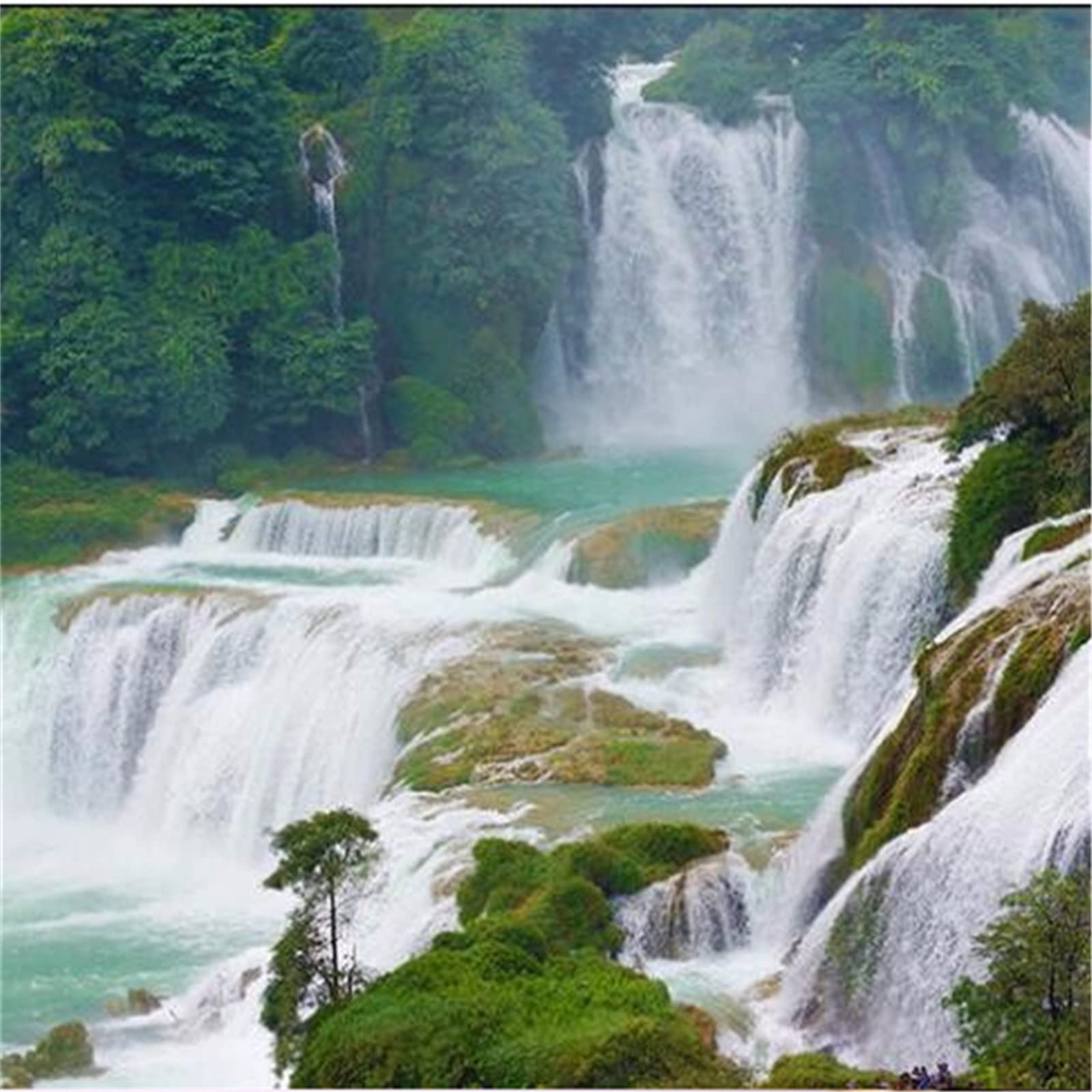 Natural Scenery 3D Wall Mural Decoration, Fall Self-Adhesive Wallpaper Large Wall Mural for Living Room Bedroom Office Study.(91