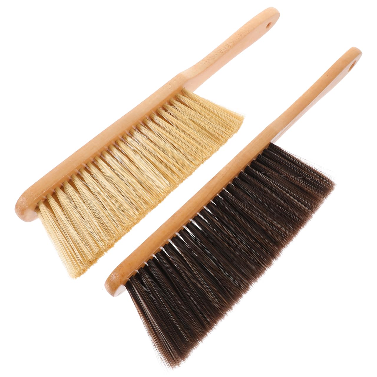 Alipis Set 2 Spazzole Pulizia Casa E Letto Con Manico in Legno Spazzola a Mano Multiuso Per Rimuovere Polvere Da Divani Finestre E Fessure Setole Morbide Dimensioni 14X2.7X1.4 Pollici
