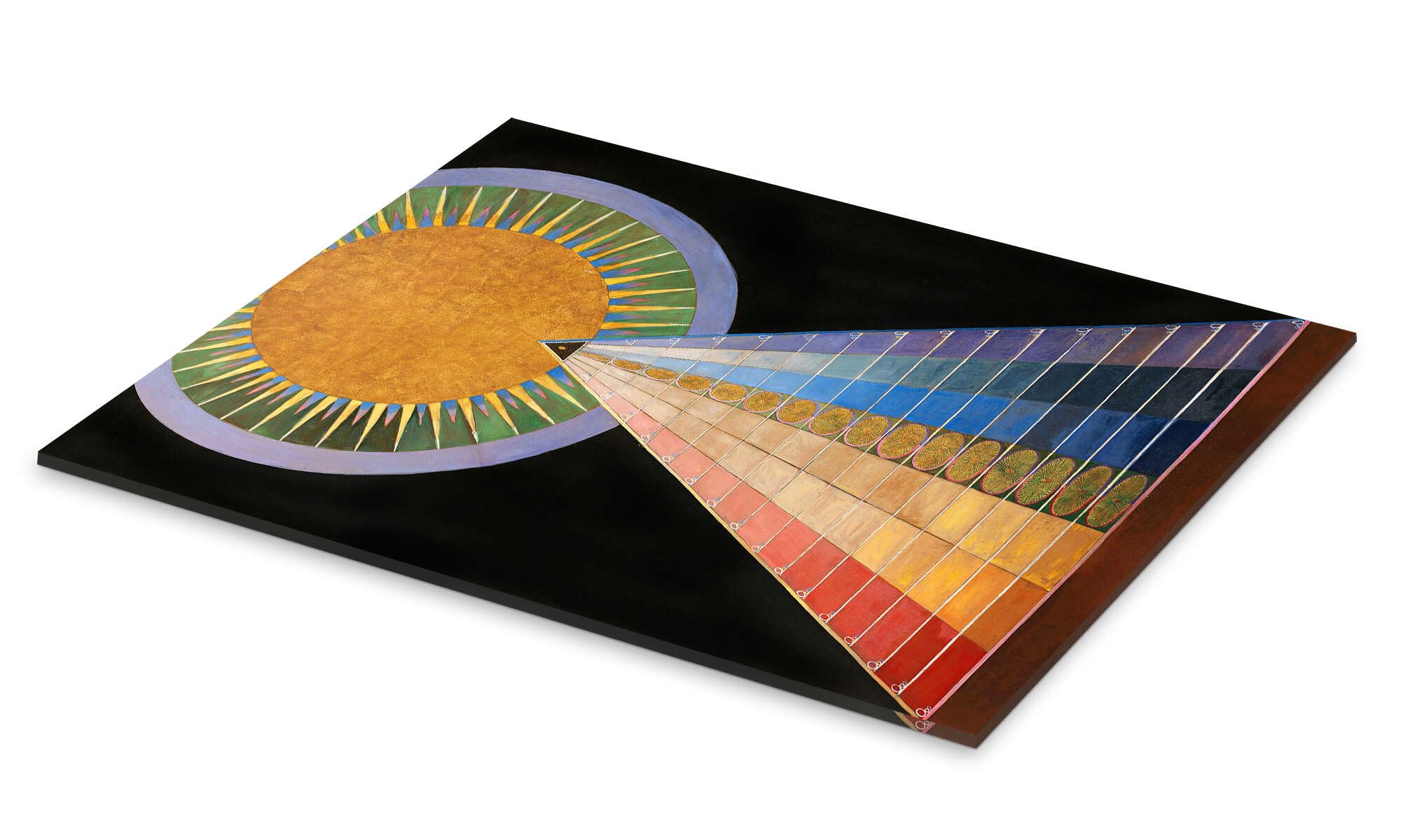 Posterlounge Nr. 1, Altarbild Acrylglasbild | 70 x 90 cm von Hilma af Klint Schwarz Wandbilder Wanddeko