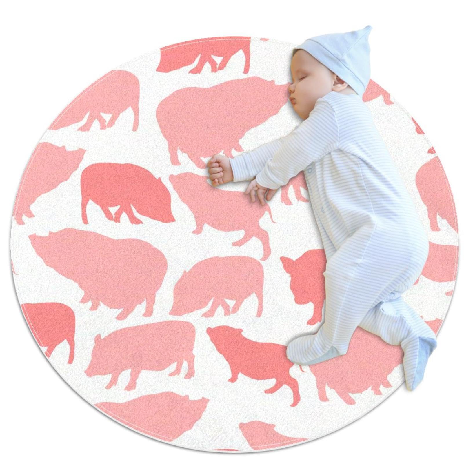 Tapis de salle de bain cochon et animaux de la ferme pour salon et chambre