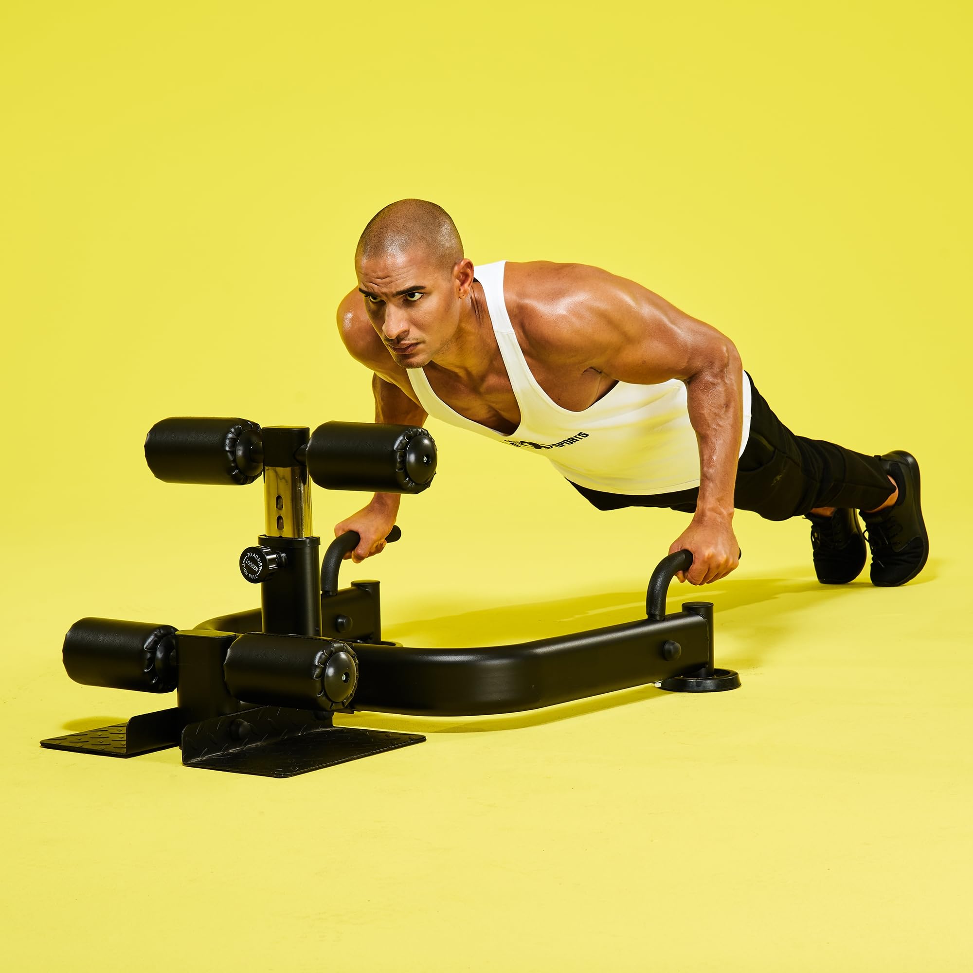 Panca Sissy Squat Gorilla Sports - Regolabile, Carico Max 130 Kg, Per Quadricipiti E Glutei - Attrezzo Palestra Casa