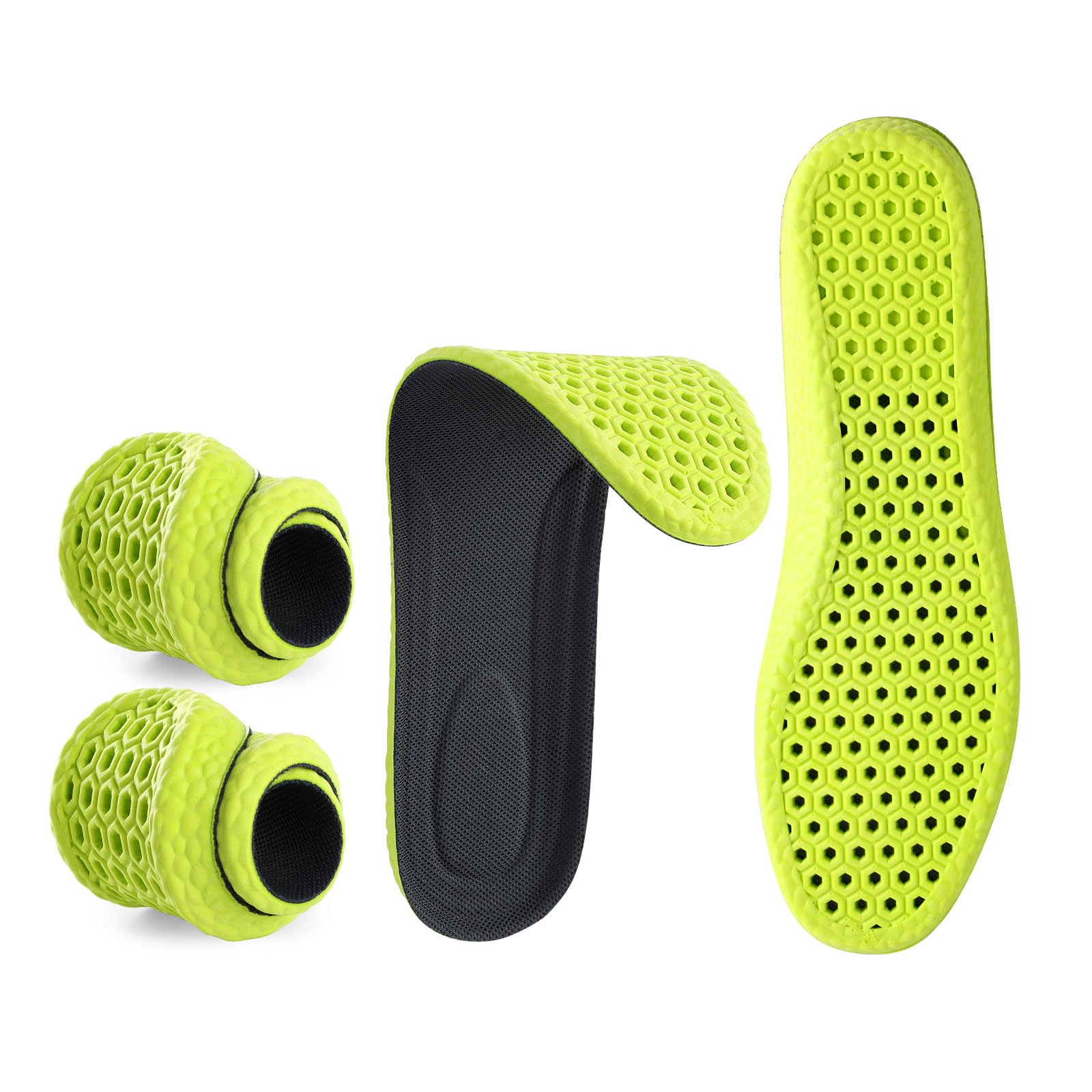 Eimocs 1 Pair Comfort Insoles for Men/Women, Memory Foam Inserts, Prevent Foot Odor, Providing Great Shock Absorption and Cushioning for Feet Relief，