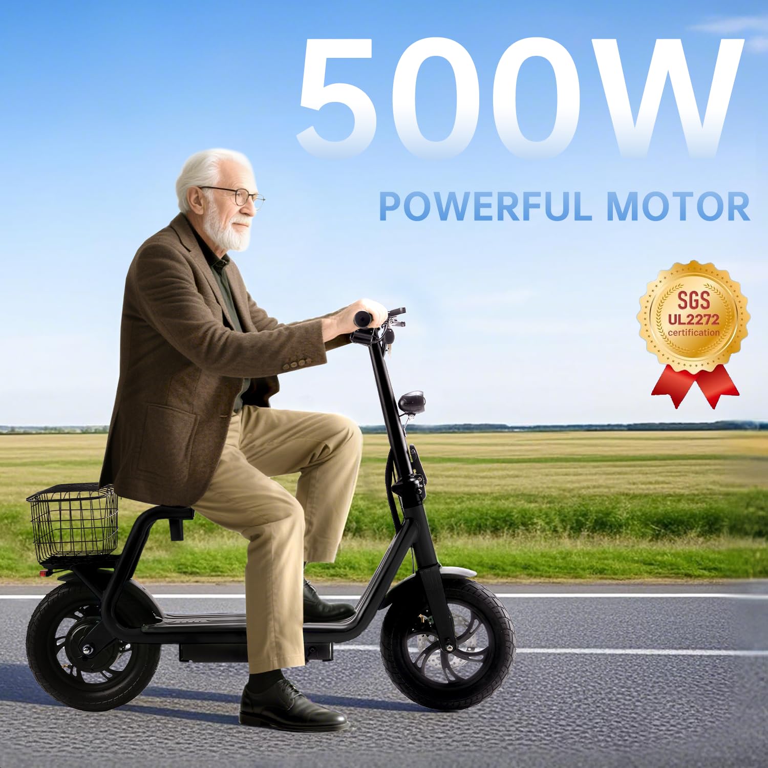 Kick Scooter for Ages 6+ Teens & Adults. Max Load 240 LBS. Foldable, Lightweight, 8IN Big Wheels for Kids, Teen and Adults, 4 Adjustable Levels. (Aquas)