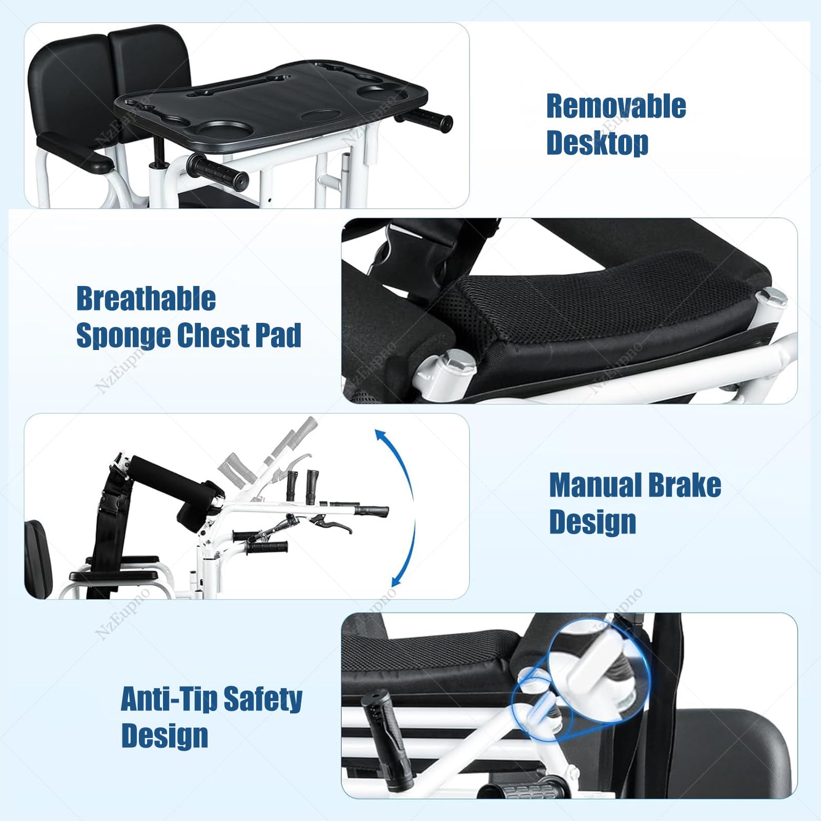 Silla Elevadora HidráUlica Para Pacientes Ayuda Para El Traslado De EnfermeríA A Domicilio Silla De Ruedas De Transferencia De Altura Ajustable Con Orinal Para Personas Mayores Con Discapacidad Black