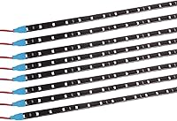 Vista 11 de Yolu Tira de luz LED súper brillante de 11.8 in 15SMD flexible e impermeable para decoración interior y exterior de automóvil, luz DRL para correr