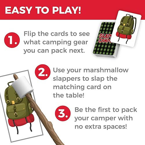 Miniatura 5 de MindWare Slappy Camper Strategy Game - Piensa rápido y llena tu caravana, para 2-4 jugadores, a partir de 5 años