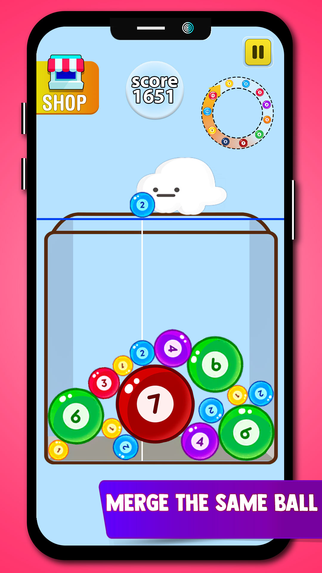 Number Merge! 2048 merge Color Ball Puzzle Merge Party Watermelon Merge ...