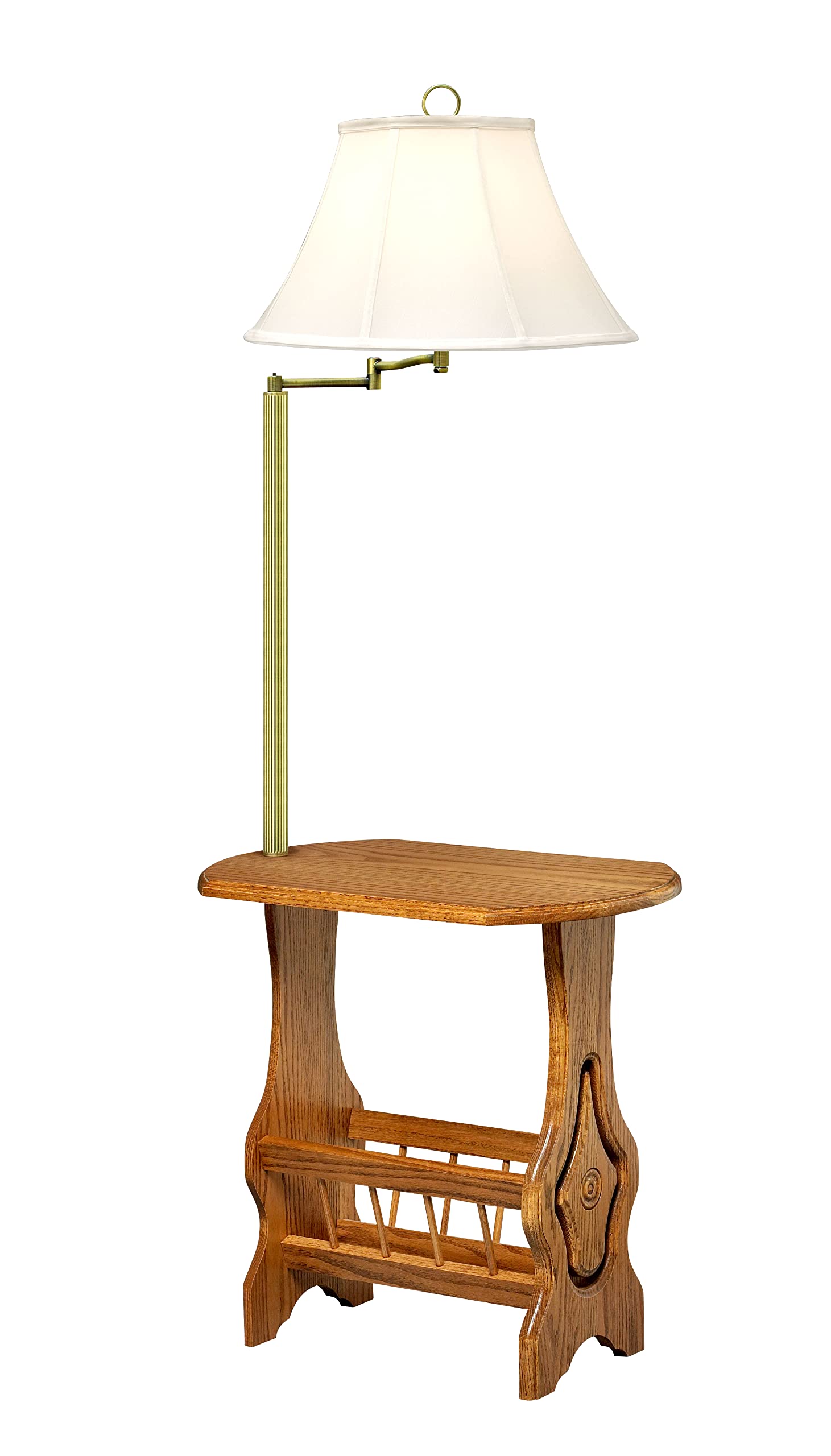 ( only furniture, no included lamps) Medallion Lighting Corporation Millersburg 59" Task/Reading Floor Lamp