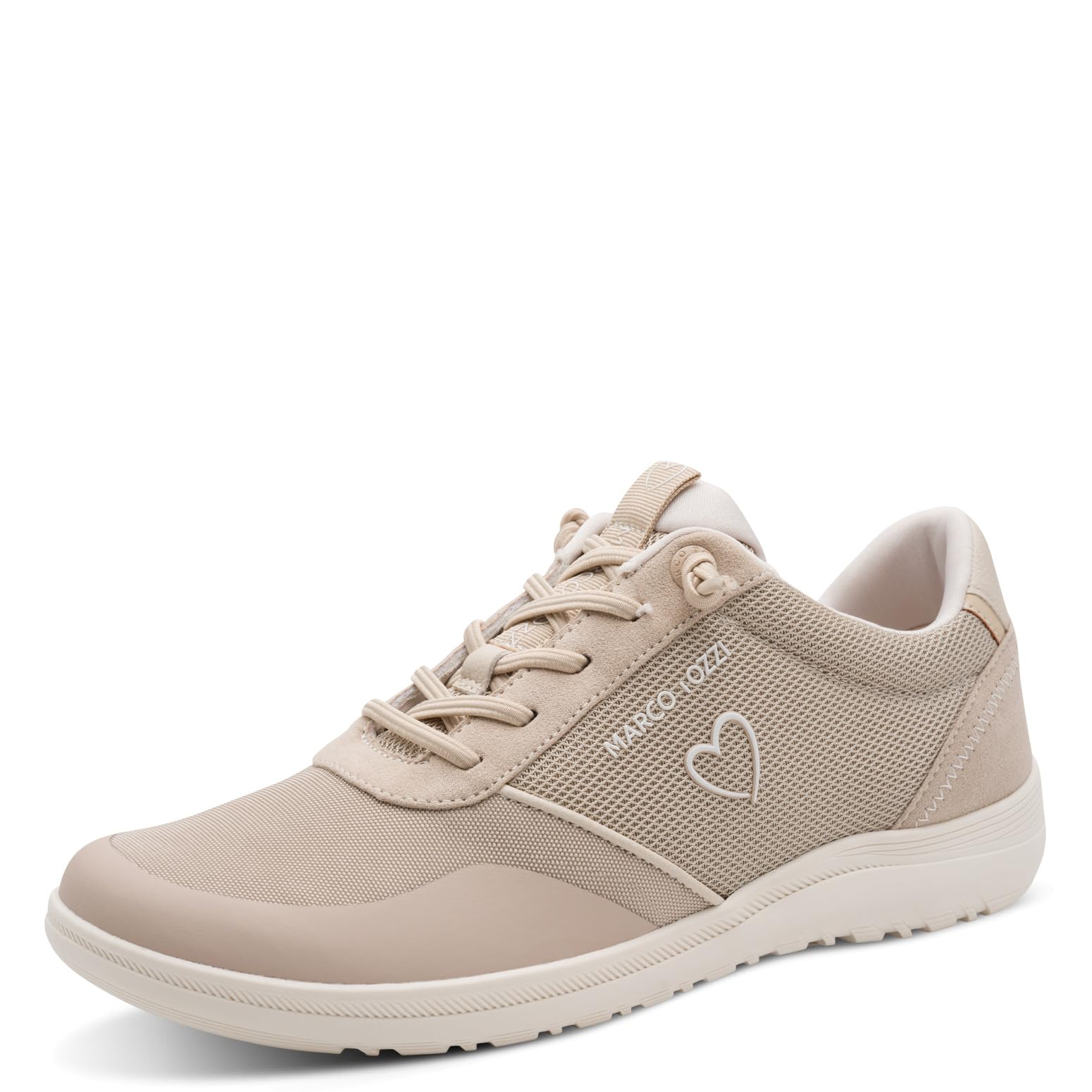 MARCO TOZZI Women's Sneaker Soft Feel Me Removable Footbed Soft Lining Modern, Beige (Dune), 8.5 UK