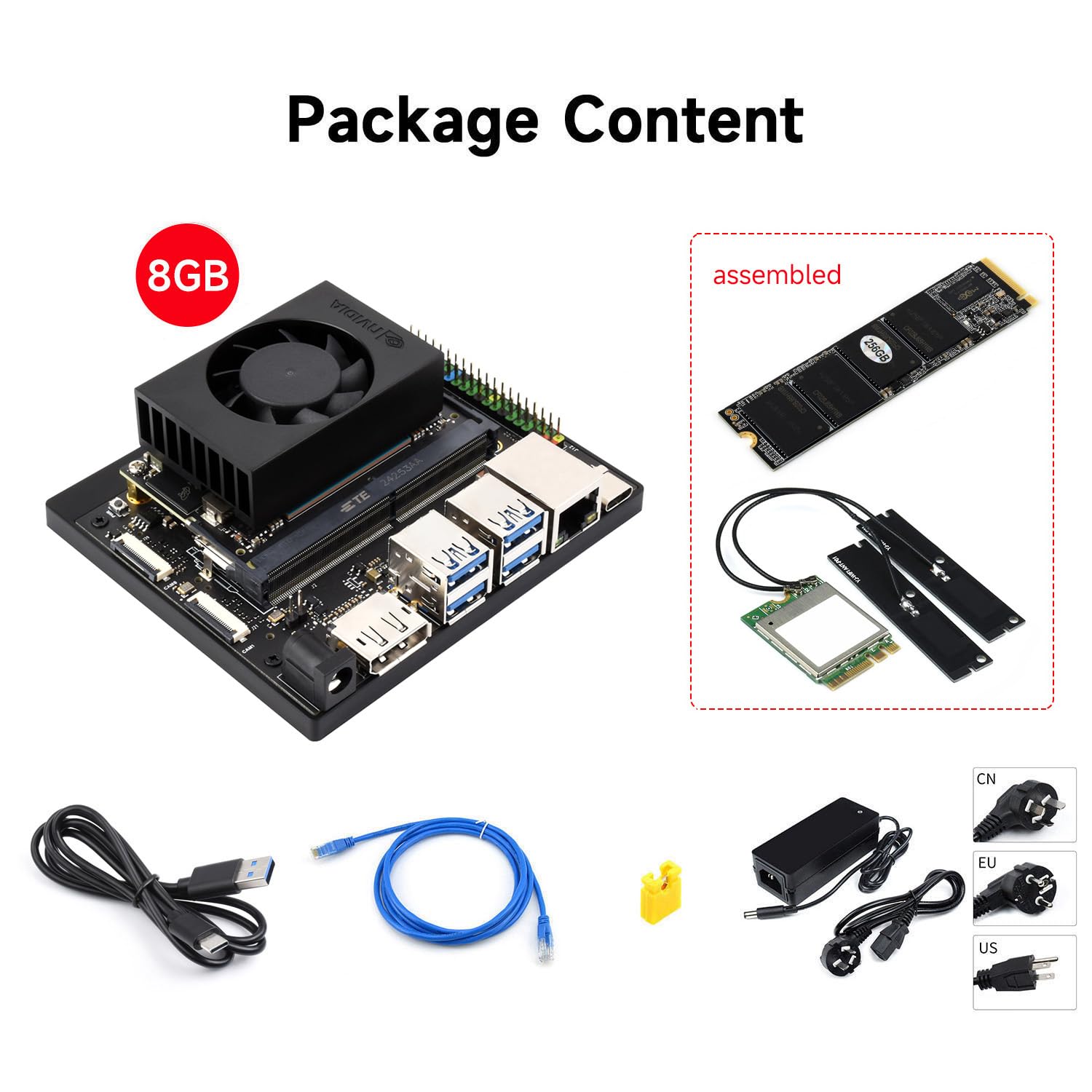 NVIDIA JETSON ORIN NANO 8GB 新品 Amazon.com: Waveshare Jetson Orin Nano AI Development Kit for