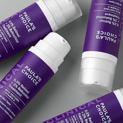 Vista 5 de Paula's Choice CLINICAL 0.3% Retinol + 2% Bakuchiol, suero antienvejecimiento para arrugas profundas y líneas finas, sin fragancia y sin parabenos
