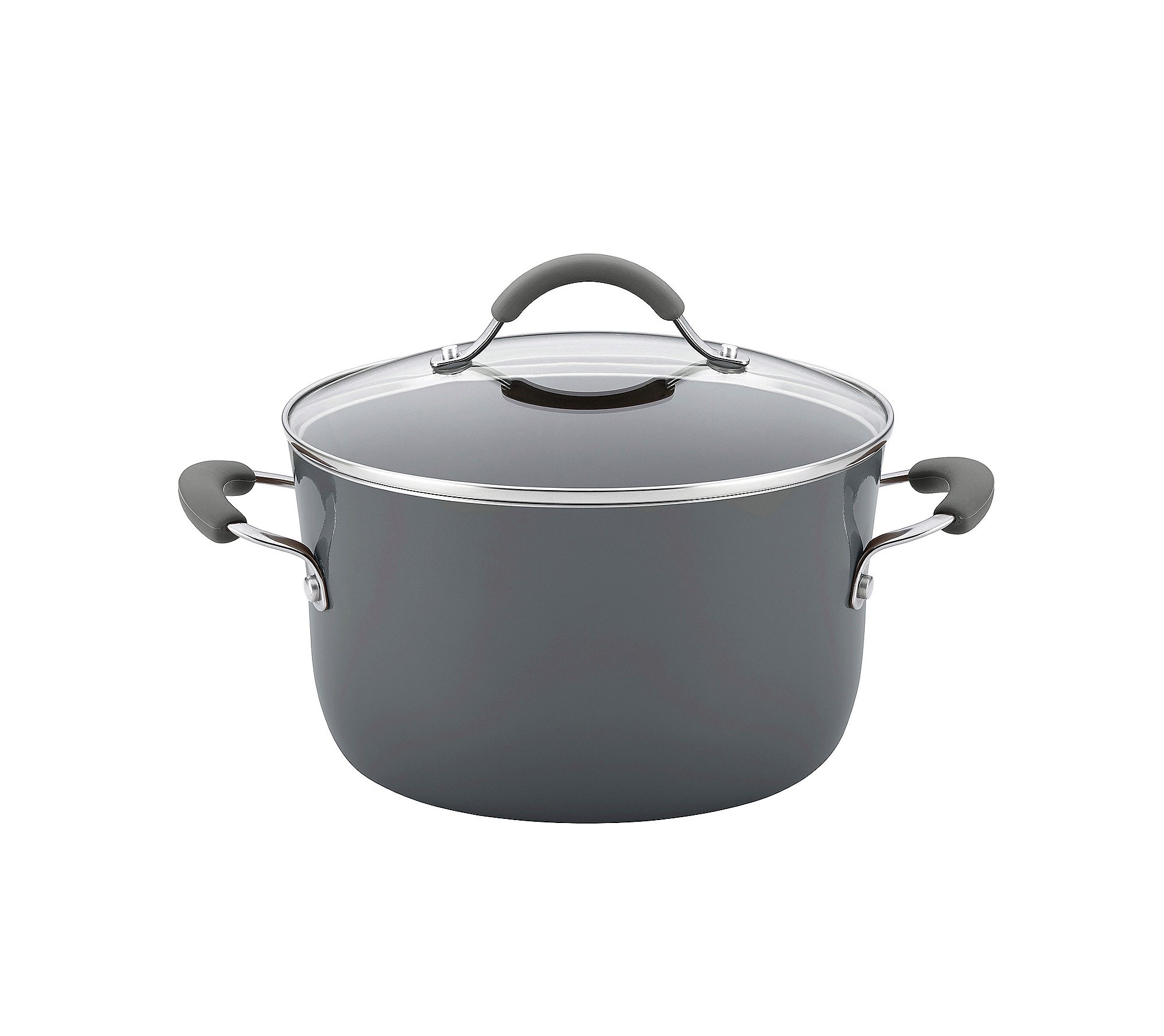 Rachael Ray Cucina Nonstick Cookware, Sea Salt Gray Pots and Pans Set, 12-Piece — Amazon image 3