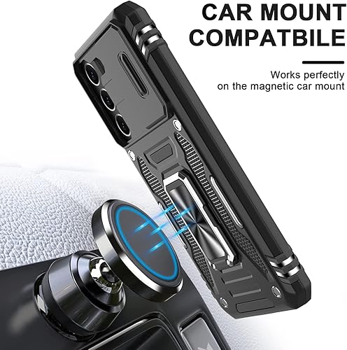 Miniatura 4 de AUPAI Funda para Galaxy S22 con cubierta para cámara, grado militar, a prueba de golpes, resistente, para Samsung S22, funda protectora de prueba de