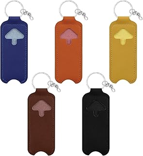 Chaveiro do suporte do bálsamo labial | PU Couro Chapstick Chaveiro - Porta-batom para bolsa, porta-chaves para batom, bolsa para bálsamo labial, porta-mini bálsamo para lábios, Canian