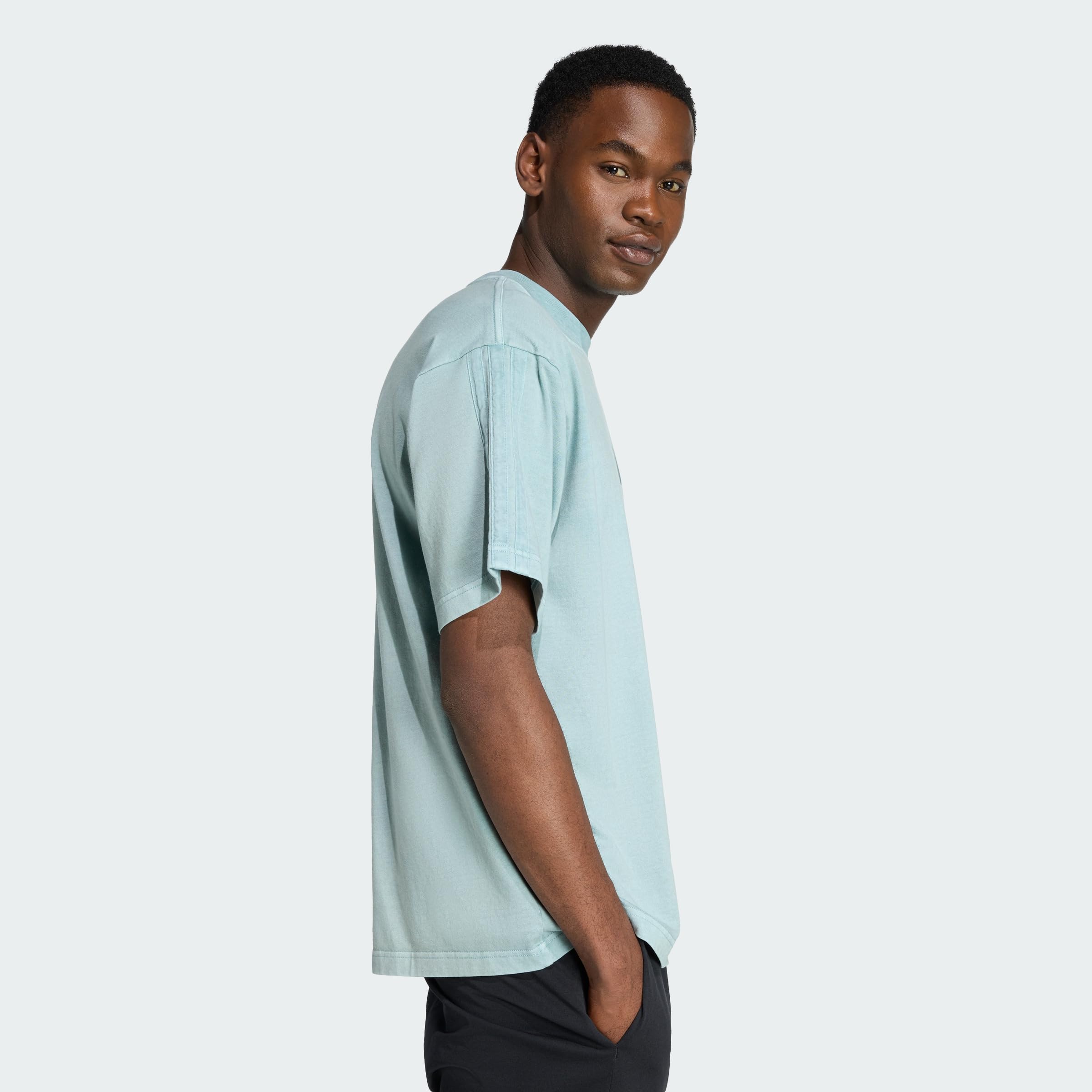adidas heren ALL SZN Washed T-Shirt, Wonder Sage, L