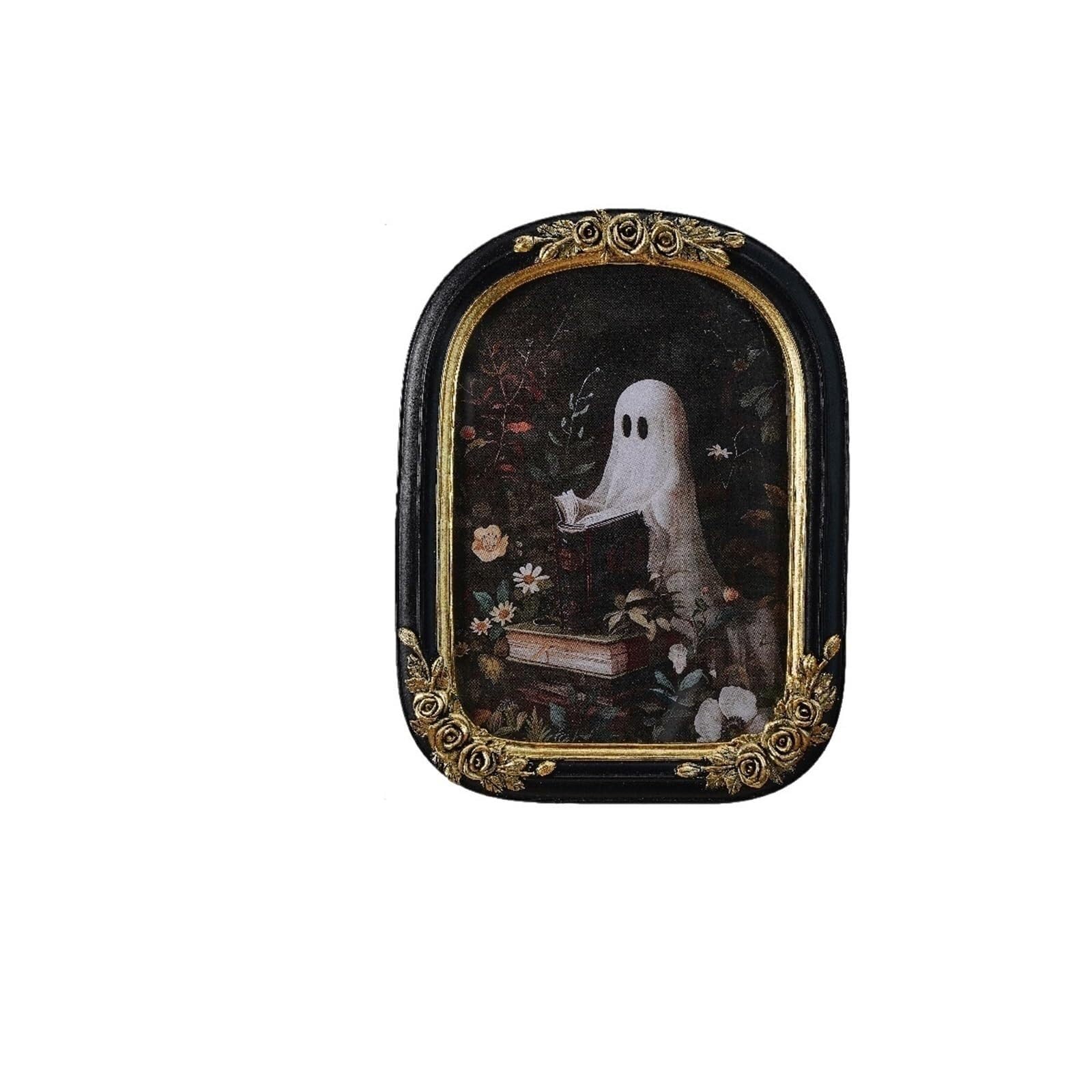Photo Frames Photo Frame Halloween Decor Resin Material Arched Home Desktop Decoration Ornament(16.5x21.5cm)