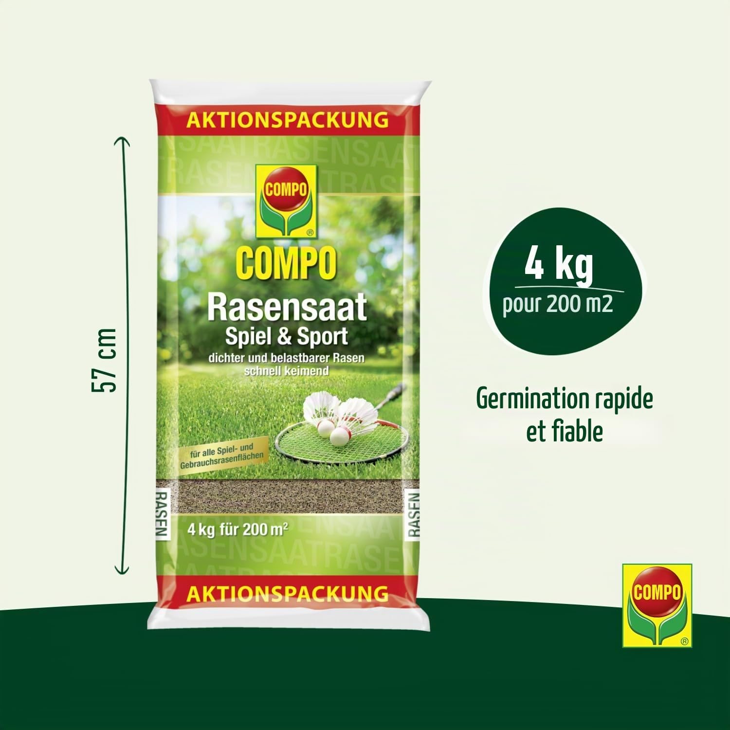 Compo Semences de Gazon - 4 kg